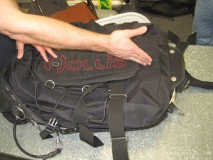 Sidemount scuba BCD from hollis