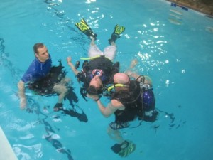 PADI Rescue training during a PADI Instructor Development Course