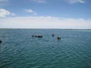 Blue Lake, Utah  -- one of Utah's best known hot spring dive sites.